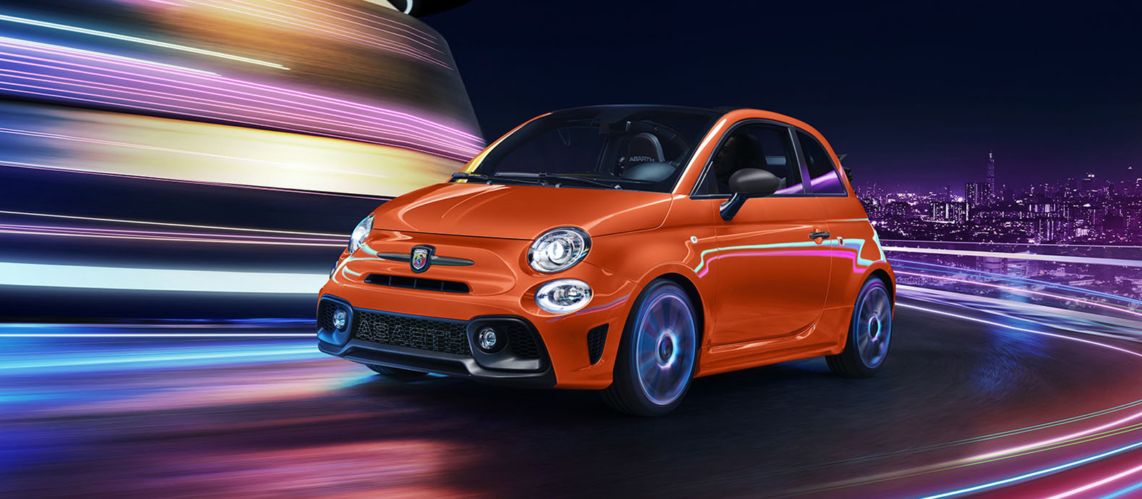 Abarth 595 competizione rosso officina